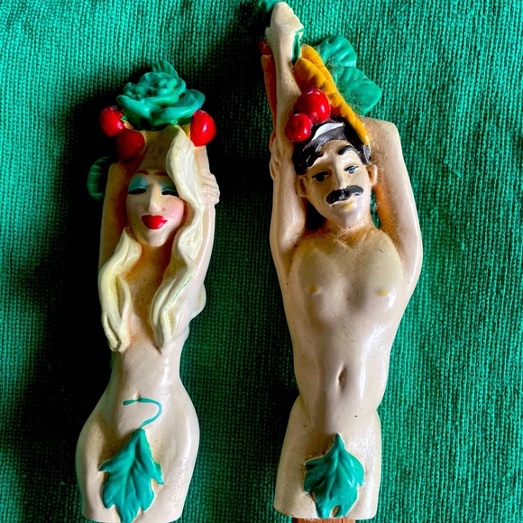 Adam and Eve Salad Servers - Picture 3 of 5